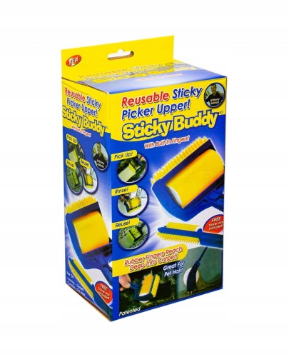 Rolka do ubrań do podłogi,do tapicerki do usuwania sierści Sticky Buddy