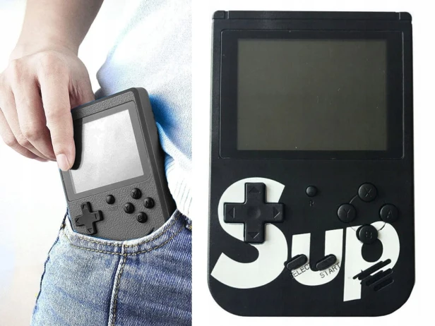 MINI KONSOLA PRZENOŚNA RETRO GRA 400 GIER 3.0 TV GAME BOX GIERKI PILOT PAD