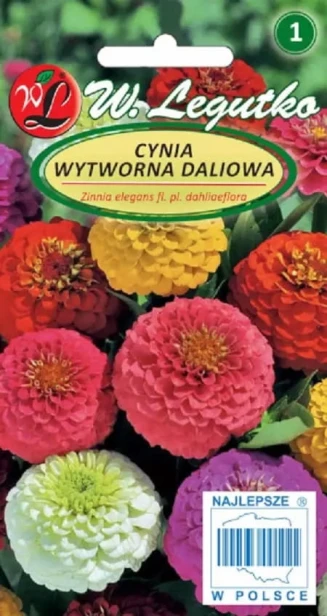 CYNIA WYTWORNA DALIOWA MIESZANKA NASIONA 1,5g LEGUTKO