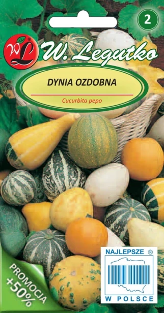 Nasiona dynia zwyczajna ozdobna mieszanka drobnoowocowa 3g Legutko