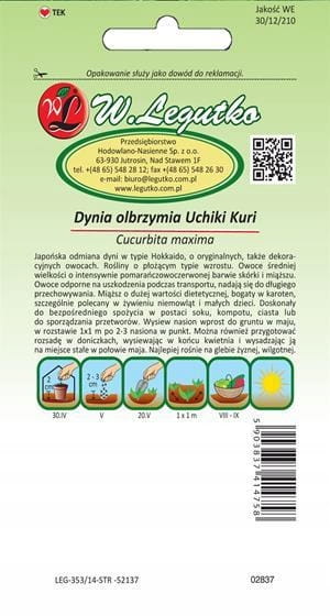 Dynia W. Legutko Uchiki Kuri nasiona 3 g