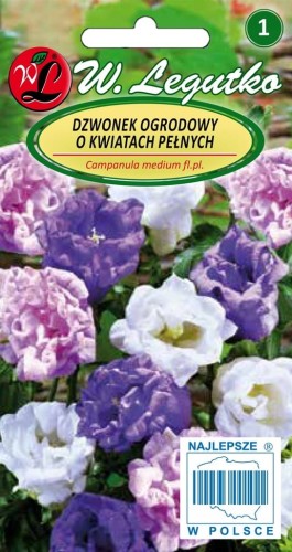 Dzwonek ogrodowy mieszanka o kwiatach pełnych 0,1g - Nasiona - W. Legutko
