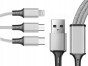 Zestaw kabli USB - USB typ C / microUSB / Lightning Verk Group