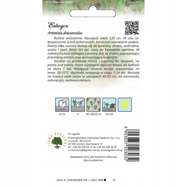 Nasiona estragon Verte deCambrai 0,1 g
