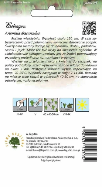 Nasiona estragon Verte deCambrai 0,1 g