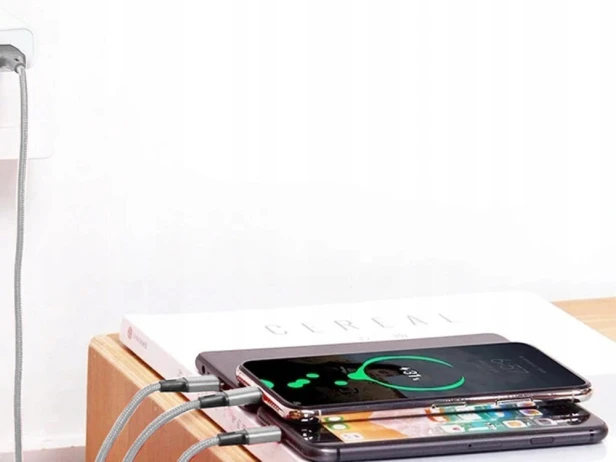 Zestaw kabli USB - USB typ C / microUSB / Lightning Verk Group