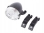 OŚWIETLENIE ROWEROWE PRZEDNIE LAMPKA NA ROWER 3 LED BATERIE RETRO CHROM