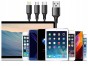 Zestaw kabli USB - USB typ C / microUSB / Lightning Verk Group