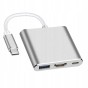 PRZEJŚCIÓWKA ADAPTER 3W1 HUB USB-C USB 3.0 HDMI 4K