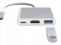 PRZEJŚCIÓWKA ADAPTER 3W1 HUB USB-C USB 3.0 HDMI 4K