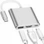 PRZEJŚCIÓWKA ADAPTER 3W1 HUB USB-C USB 3.0 HDMI 4K