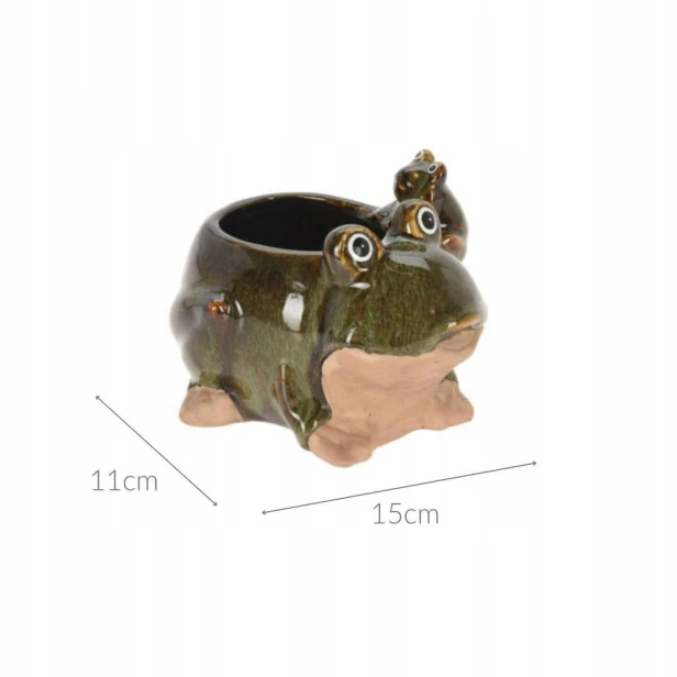 Doniczka 10,6 x 11,5 cm tworzywo sztuczne wielokolorowy