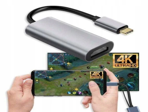 PRZEJŚCIÓWKA USB-C HDMI KABEL ADAPTER HUB USB TYP C DO HDMI MHL HD 4K 6