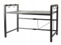 Półka na mikrofalówkę Verk Group regulowana czarna metalowa 62x36 cm