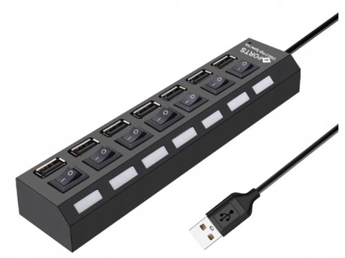 Hub rozgałeźnik USB Verk Group 06235 7 portów