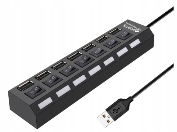Hub rozgałeźnik USB Verk Group 06235 7 portów