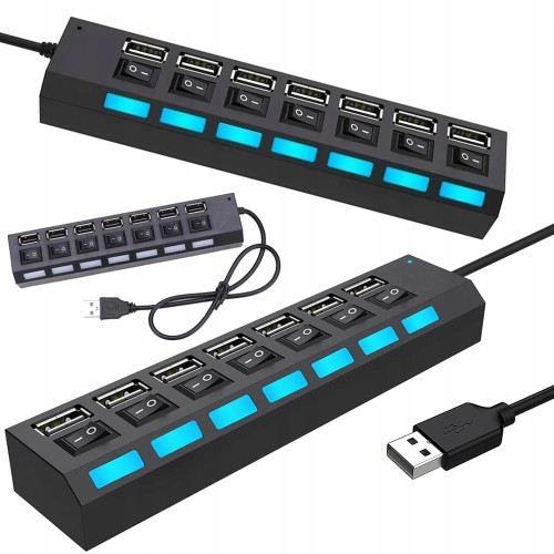 Hub rozgałeźnik USB Verk Group 06235 7 portów
