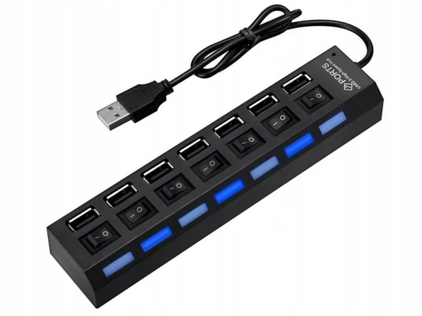 Hub rozgałeźnik USB Verk Group 06235 7 portów