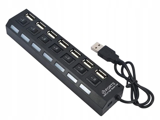 Hub rozgałeźnik USB Verk Group 06235 7 portów