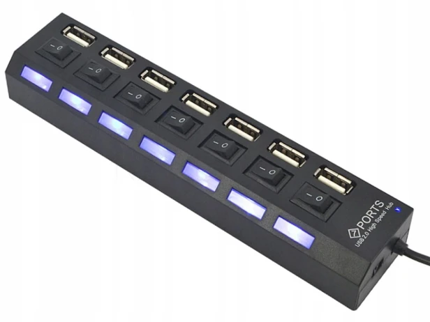 Hub rozgałeźnik USB Verk Group 06235 7 portów