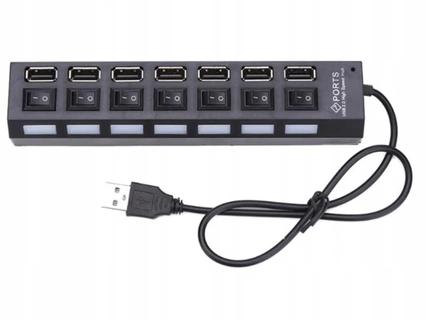Hub rozgałeźnik USB Verk Group 06235 7 portów