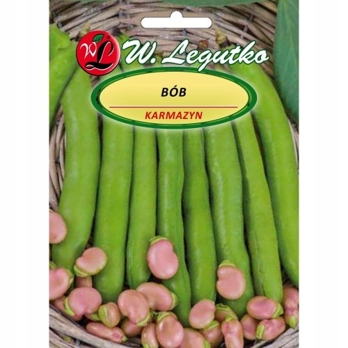 BÓB KARMAZYN karminoworóżowy 50g nasion W.Legutko