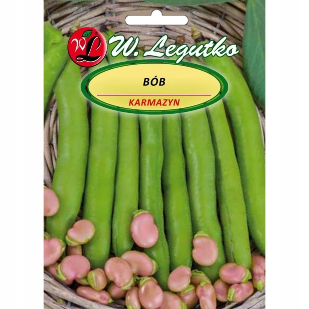BÓB KARMAZYN karminoworóżowy 50g nasion W.Legutko
