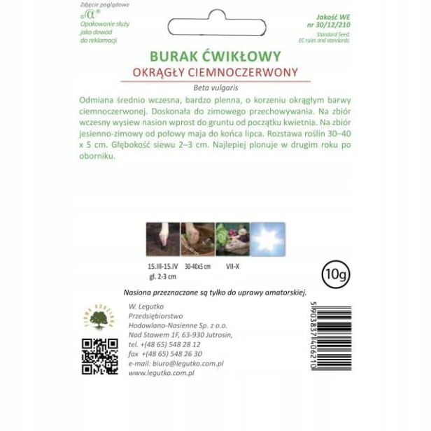 Ciemnoczerwony nasiona 10 g