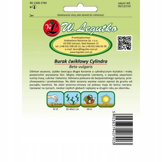 Nasiona Burak cylindra 15 g
