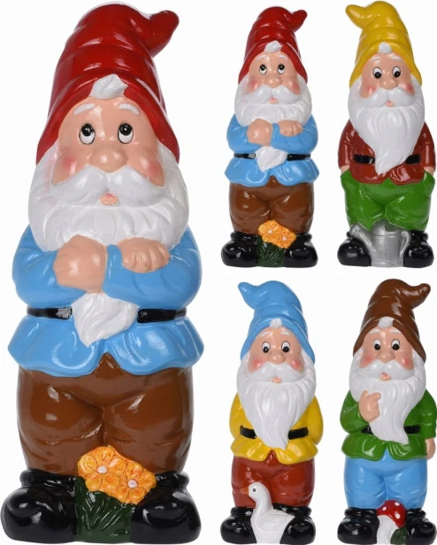 Krasnal ogrodowy ozdoba do ogrodu figurka 40 cm