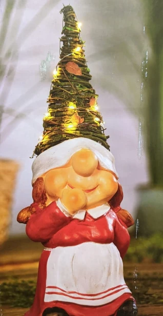 Krasnal ogrodowy ozdoba do ogrodu figurka 40 cm