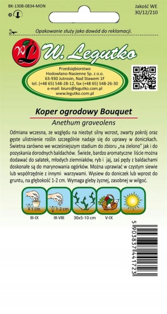 Nasiona W. Legutko koper ogrodowy 5 g