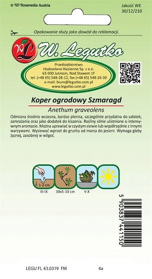 Nasiona koper Szmaragd 5 g