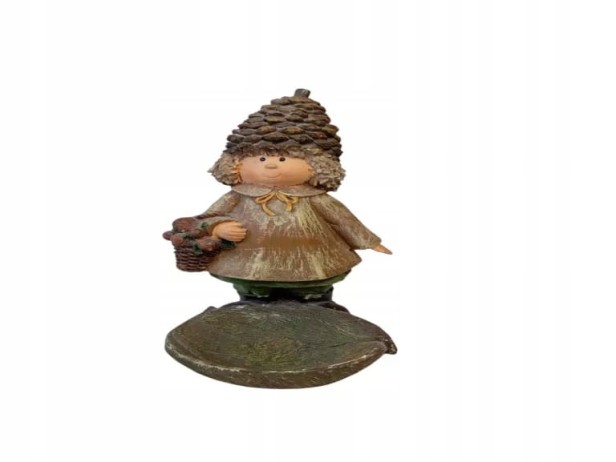 Lampa solarna krasnal ogrodowy figurka skrzat ozdobny dekoracja 10x8 cm