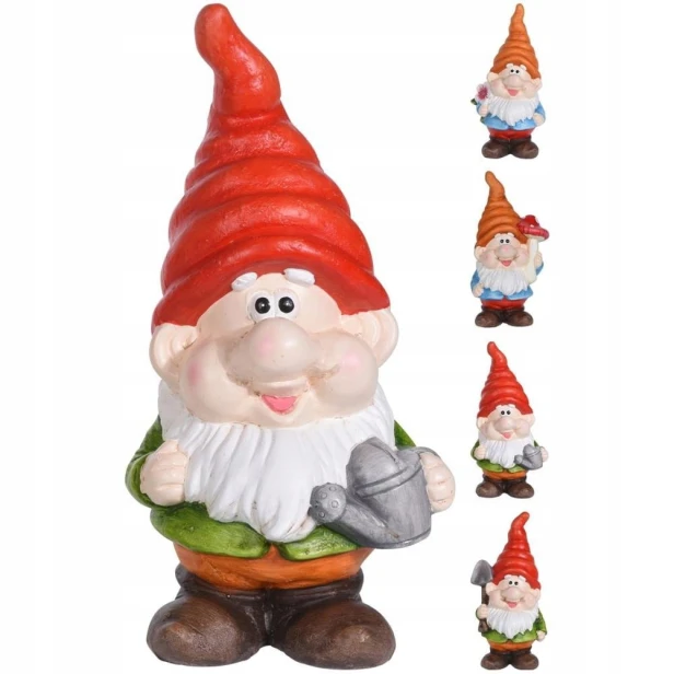 Krasnal ogrodowy KOLOROWY ozdoba figurka do ogrodu