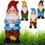 Krasnal ogrodowy KOLOROWY ozdoba figurka 30 cm