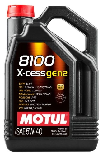 MOTUL OLEJ MOTUL 5W40 5L 8100 X-CESS GEN2