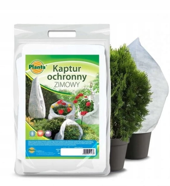 Agrowłóknina kaptury ochronne biały 100 x 100 cm 50 g/m²