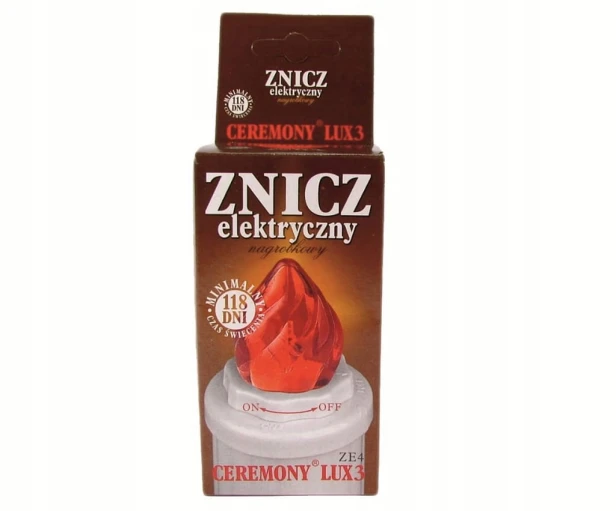 Znicze wkłady elektryczne diodowe LED 118 dni