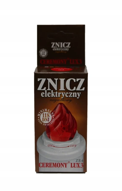 Znicze wkłady elektryczne diodowe LED 118 dni