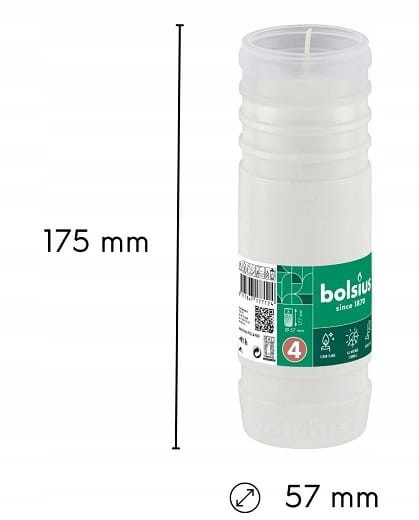 Wkłady do zniczy parafinowe Bolsius 4D RP4